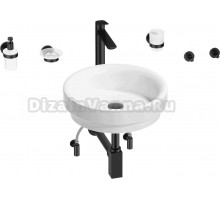 Комплект 9 в 1 Wellsee Doux 201006047 глянцевый белый, матовый черный