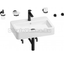 Комплект 9 в 1 Wellsee Halcyon 201006572 белый, черный матовый