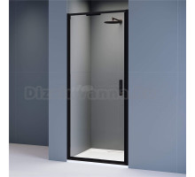 Душевая дверь в нишу RGW Stilvoll SV-05B 90 см, профиль матовый черный, стекло прозрачное