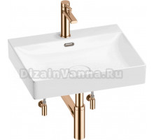 Комплект 5 в 1 Wellsee DeSire 201005514 глянцевый белый, розовое золото