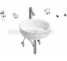 Комплект 9 в 1 Wellsee Doux 201006071 глянцевый белый, хром