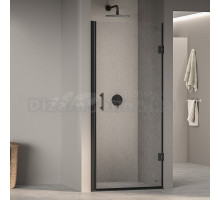 Душевая дверь в нишу RGW Passage PA-06 B 80 см, профиль черный, стекло шиншилла