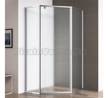 Душевой уголок Cezares Eco O-P-1 100х100, профиль хром, стекло матовое