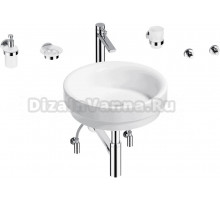 Комплект 9 в 1 Wellsee Doux 201006091 глянцевый белый, хром