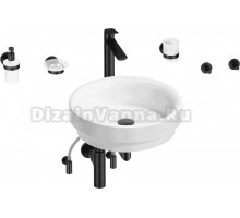 Комплект 9 в 1 Wellsee Doux 201006107 глянцевый белый, матовый черный