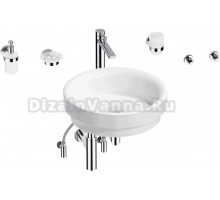 Комплект 9 в 1 Wellsee Doux 201006111 глянцевый белый, хром