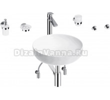 Комплект 9 в 1 Wellsee Chalice Perfection 201006126 глянцевый белый, хром