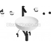 Комплект 9 в 1 Wellsee Chalice Perfection 201006127 глянцевый белый, матовый черный