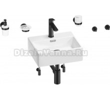 Комплект 9 в 1 Wellsee Graceful Pro 201006602 белый, черный матовый