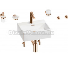 Комплект 9 в 1 Wellsee Graceful Pro 201006609 белый, розовое золото