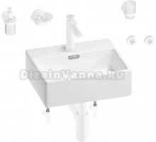 Комплект 9 в 1 Wellsee Graceful Pro 201006610 белый, матовый белый