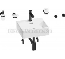 Комплект 9 в 1 Wellsee Graceful Pro 201006612 белый, черный матовый