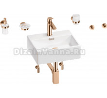 Комплект 9 в 1 Wellsee Graceful Pro 201006614 белый, розовое золото