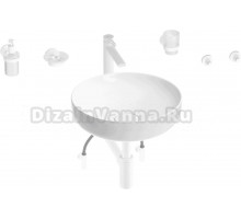 Комплект 9 в 1 Wellsee Chalice Perfection 201006135 глянцевый белый, матовый белый