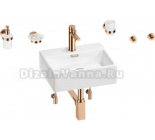 Комплект 9 в 1 Wellsee Graceful Pro 201006619 белый, розовое золото