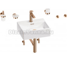 Комплект 9 в 1 Wellsee Graceful Pro 201006624 белый, розовое золото