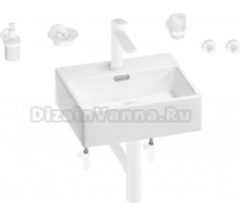 Комплект 9 в 1 Wellsee Graceful Pro 201006625 белый, матовый белый