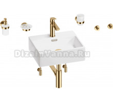 Комплект 9 в 1 Wellsee Graceful Pro 201006633 белый, золото