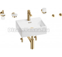 Комплект 9 в 1 Wellsee Graceful Pro 201006638 белый, золото