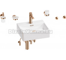 Комплект 9 в 1 Wellsee Graceful Pro 201006649 белый, розовое золото