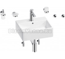 Комплект 9 в 1 Wellsee Graceful Pro 201006651 белый, хром