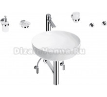 Комплект 9 в 1 Wellsee Chalice Perfection 201006171 глянцевый белый, хром