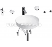 Комплект 9 в 1 Wellsee Chalice Perfection 201006191 глянцевый белый, хром