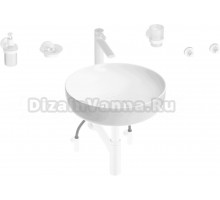 Комплект 9 в 1 Wellsee Chalice Perfection 201006195 глянцевый белый, матовый белый