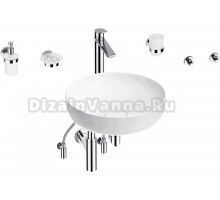 Комплект 9 в 1 Wellsee Chalice Perfection 201006206 глянцевый белый, хром