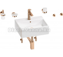 Комплект 9 в 1 Wellsee Graceful Pro 201006664 белый, розовое золото