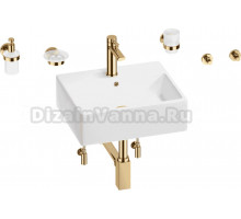 Комплект 9 в 1 Wellsee Graceful Pro 201006668 белый, золото