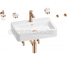 Комплект 9 в 1 Wellsee Halcyon 201006584 белый, розовое золото