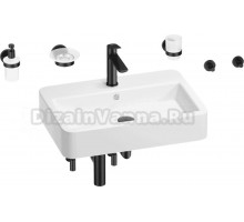 Комплект 9 в 1 Wellsee Halcyon 201006592 белый, черный матовый