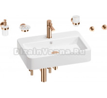 Комплект 9 в 1 Wellsee Halcyon 201006599 белый, розовое золото