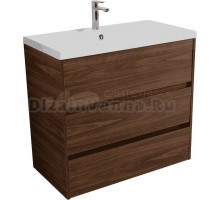 Тумба с раковиной Art&Max Family-M 90 напольная, bourbon oak