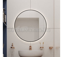 Зеркало круглое Wellsee 7 Rays’ Spectrum 75 с подсветкой, черное