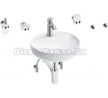 Комплект 9 в 1 Wellsee Chalice Perfection 201006236 глянцевый белый, хром