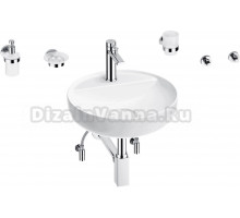 Комплект 9 в 1 Wellsee Chalice Perfection 201006241 глянцевый белый, хром