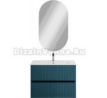 Мебель для ванной комнаты Art&Max Torino 80 подвесная, аквамарин