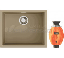 Комплект Мойка Omoikiri Yamakawa 55T-U/I-CH, шампань + Измельчитель Nagare 500