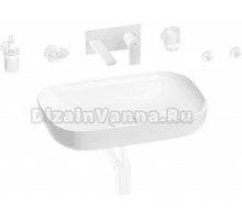 Комплект 8 в 1 Wellsee Croquis 201005660 глянцевый белый, матовый белый, С ВНУТРЕННЕЙ ЧАСТЬЮ