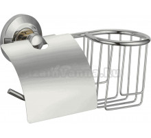 Держатель для туалетной бумаги Savol 71 S-L07151 с держателем освежителя воздуха, сатин