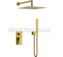 Душевой комплект Boheme Qubic 474-3-BR С ВНУТРЕННЕЙ ЧАСТЬЮ, bronze