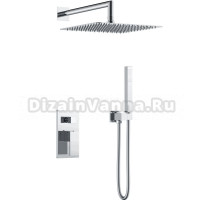 Душевой комплект Boheme Qubic 474-3-CR С ВНУТРЕННЕЙ ЧАСТЬЮ, chrome