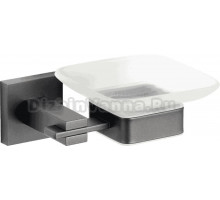 Мыльница Savol 65 q S-06559Q настенная, стеклянная, черная