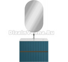 Мебель для ванной комнаты Art&Max Elegant 80 подвесная, аквамарин