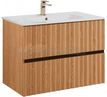 Тумба с раковиной Art&Max Elegant 80 подвесная, бран