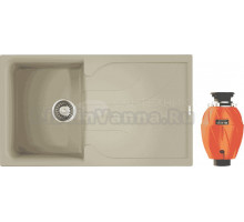 Комплект Мойка Omoikiri Yasugata 86, ваниль + Измельчитель Nagare 750