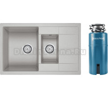 Комплект Мойка Paulmark Flugen 60/1,5 PM237850-GR, серый + Измельчитель Intenso I-PRO 1000