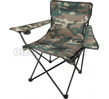 Садовое кресло DASWERK 680046 с подстаканником в чехле, камуфляж